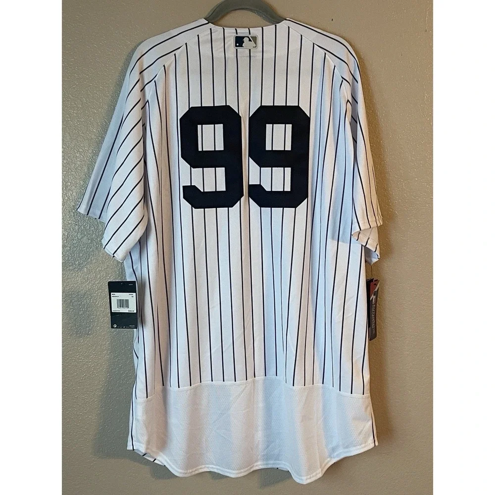 Men's 52 NWT New York Yankees Aaron Judge #99 Nike Authentic Jersey White